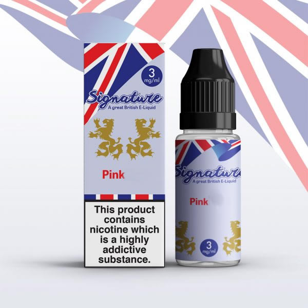 PINK LIQUID E LIQUID BY SIGNATURE 10ML