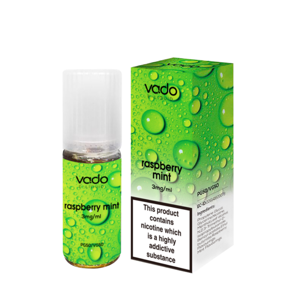 RASPBERRY MINT E LIQUID BY VADO 10ML- X10 X20 X50