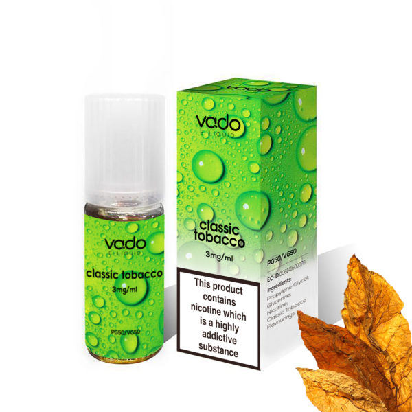 CLASSIC TOBACCO E LIQUID BY VADO 10ML- X10 X20 X50