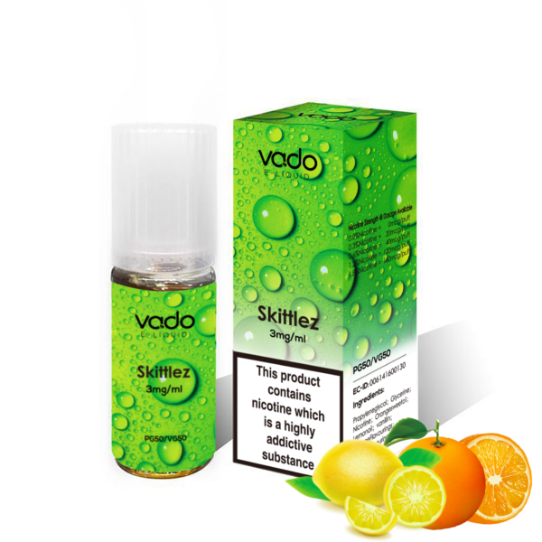 SKITTLEZ E LIQUID BY VADO 10ML- X10 X20 X50