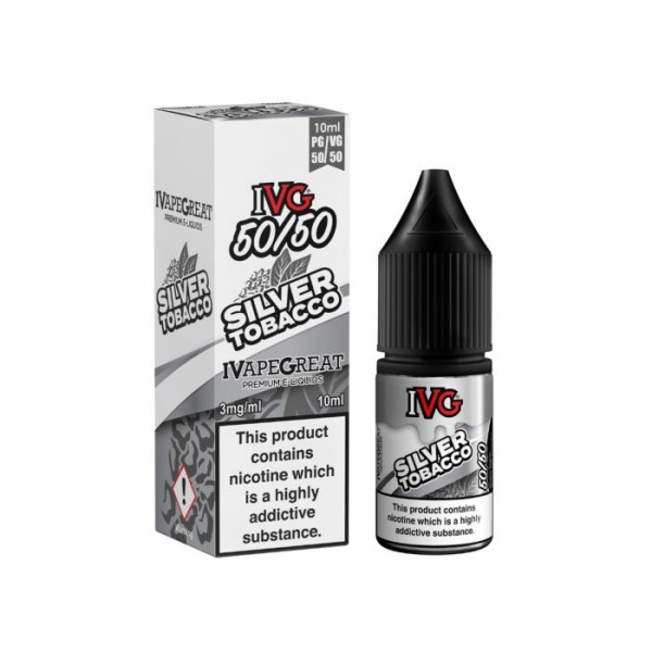 SILVER TOBACCO TDP E LIQUID BY I VG 10ML 50VG