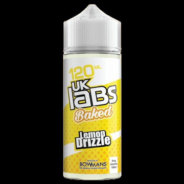 LEMON DRIZZLE E LIQUID BY UK LABS - BAKED 100ML 70...