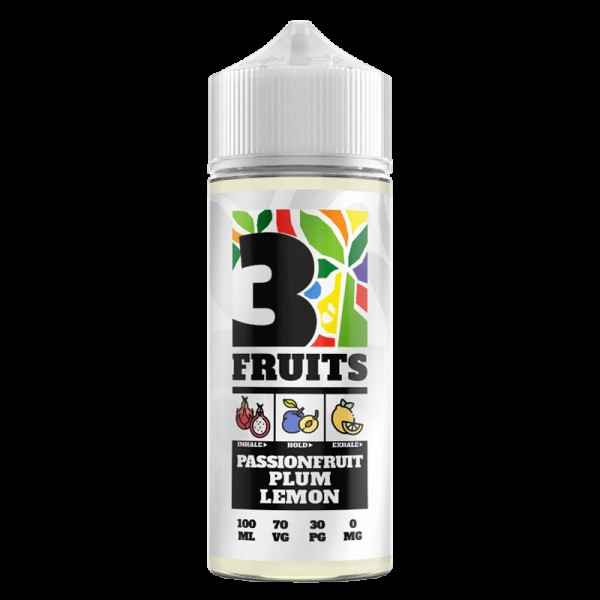 PASSIONFRUIT PLUM LEMON E LIQUID BY 3 FRUITS 100ML...