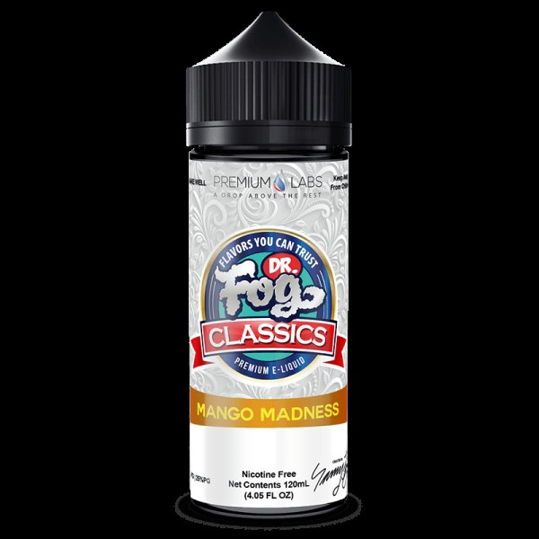 MANGO MADNESS CLASSICS E LIQUID BY DR FOG 100ML 75...