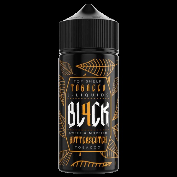 BUTTERSCOTCH TOBACCO E LIQUID BY BL4CK 100ML 70VG