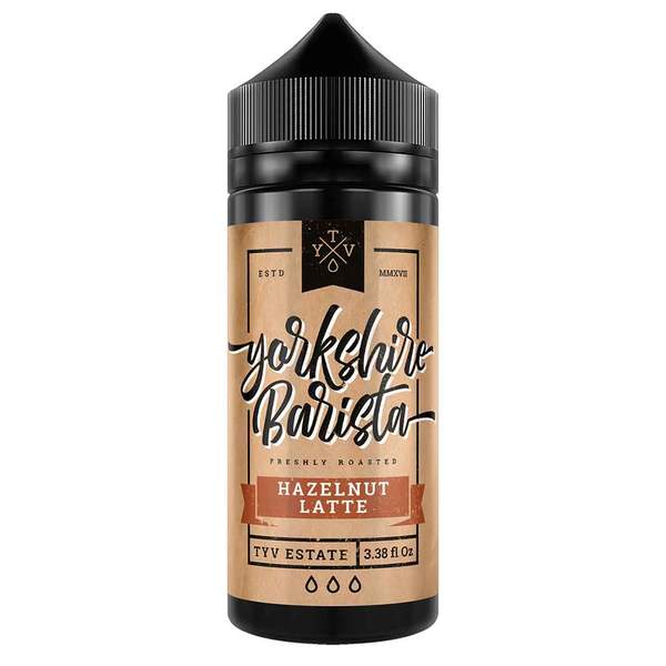 HAZELNUT LATTE E LIQUID BY YORKSHIRE BARISTA 100ML...