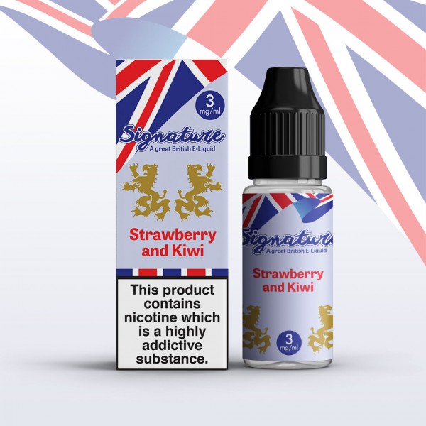 STRAWBERRY AND KIWI E LIQUID E LIQUID BY SIGNATURE...