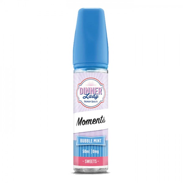 BUBBLE MINT E LIQUID BY DINNER LADY - MOMENTS 50ML...