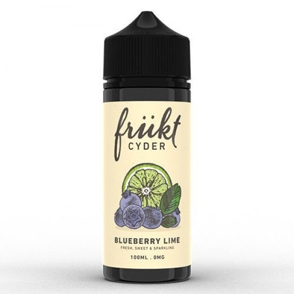 BLUEBERRY LIME E LIQUID BY FRUKT CYDER 100ML 70VG