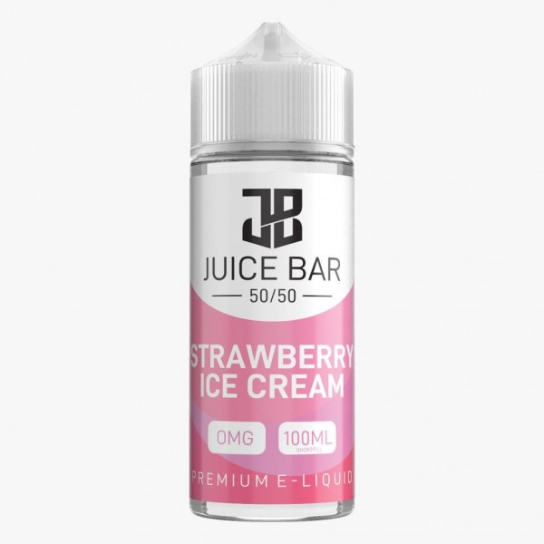 STRAWBERRY ICE CREAM E LIQUID BY JUICE BAR 100ML 5...