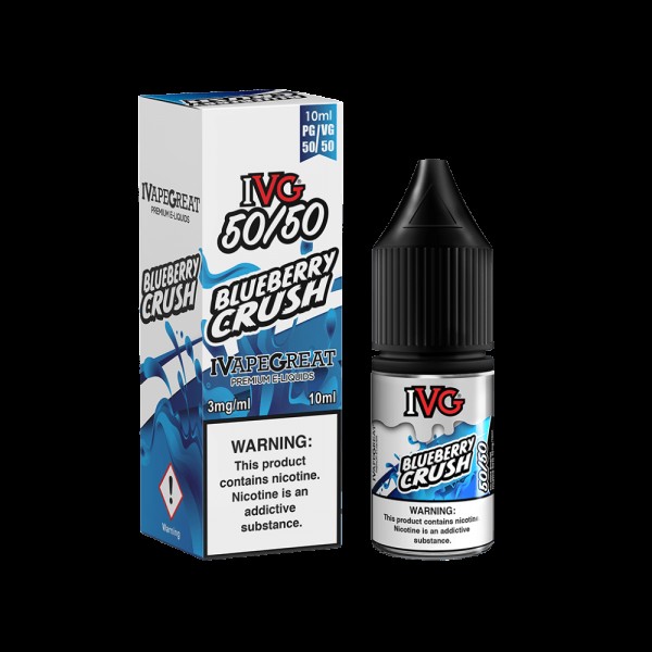 BLUEBERRY CRUSH TDP E LIQUID BY I VG 10ML 50VG