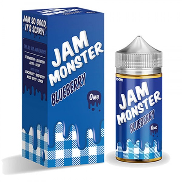 BLUEBERRY E LIQUID BY JAM MONSTER 100ML 75VG