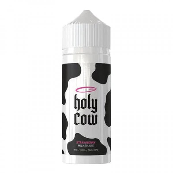 STRAWBERRY MILKSHAKE E LIQUID BY HOLY COW 100ML 70...