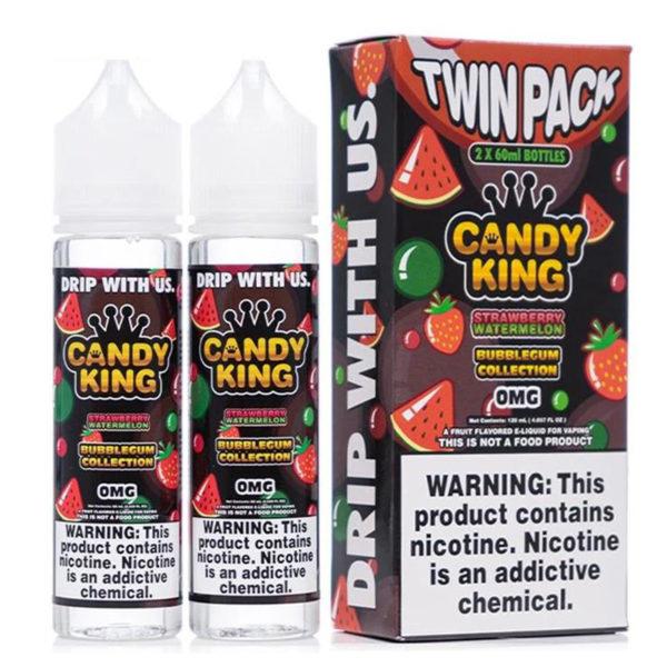 STRAWBERRY WATERMELON E LIQUID BY CANDY KING BUBBL...