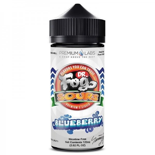 BLUEBERRY SOURS E LIQUID BY DR FOG 100ML 75VG