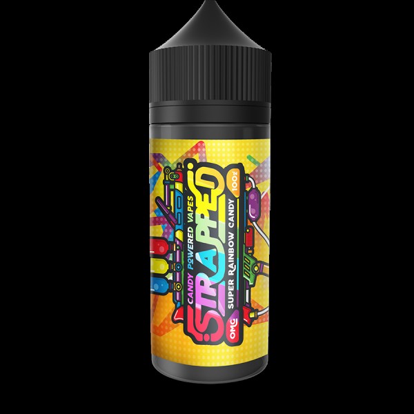 SUPER RAINBOW CANDY E LIQUID BY STRAPPED 100ML 70V...