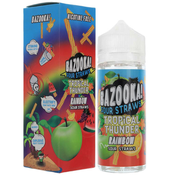 RAINBOW TROPICAL THUNDER E-LIQUID BY BAZOOKA 100ML...