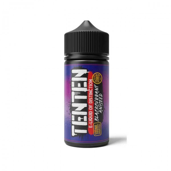 BLACKCURRANT MENTHOL E LIQUID BY TENTEN 100ML 70VG