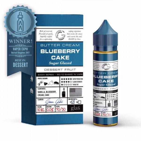 BLUEBERRY CAKE E LIQUID BY GLAS BASIX 50ML 70VG