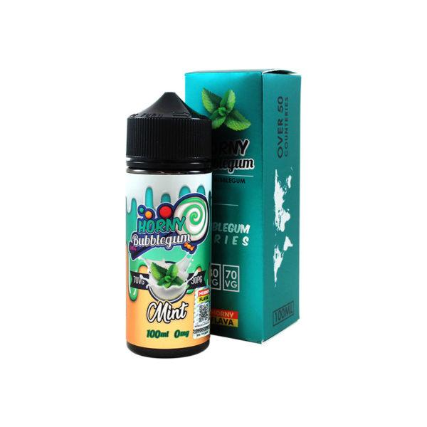 MINT BUBBLEGUM E LIQUID BY HORNY FLAVA 100ML 70VG