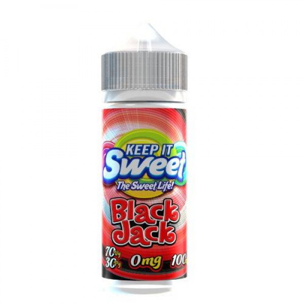 BLACK JACK E LIQUID BY KEEP IT SWEET 100ML 70VG