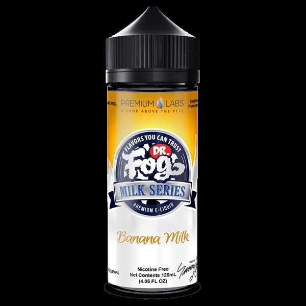 BANANA MILK MILK E LIQUID BY DR FOG 100ML 75VG