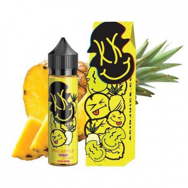 PINEAPPLE SOUR CANDY E LIQUID BY ACID JUICE 50ML 7...