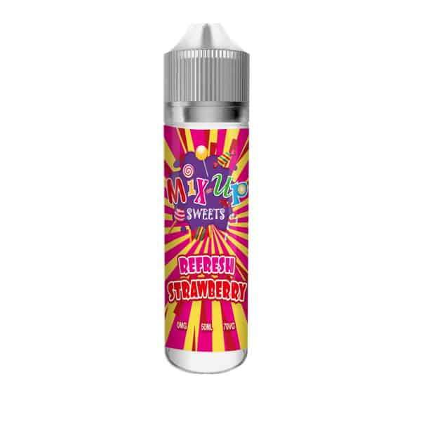 REFRESH STRAWBERRY E LIQUID BY MIX UP SWEETS 50ML ...