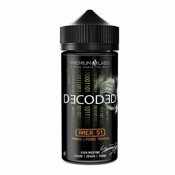 AREA 51 E LIQUID BY DECODED - PREMIUM LABS 100ML 7...