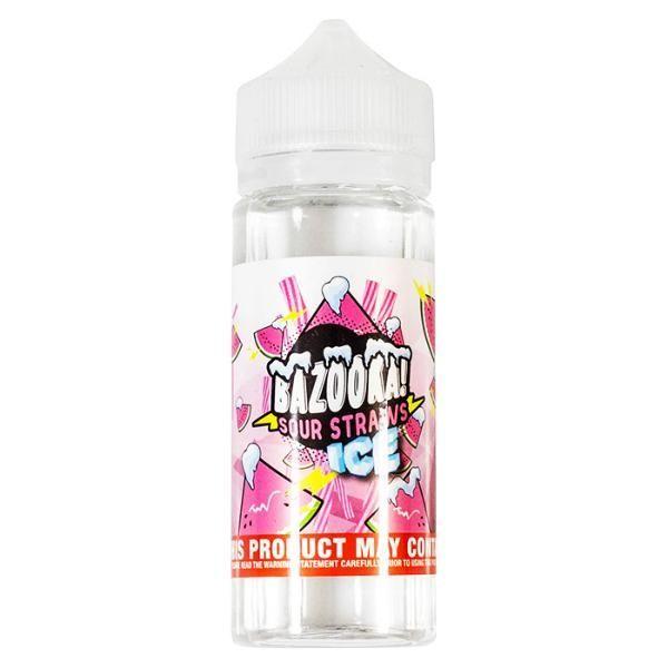 WATERMELON  ICE SOUR STRAWS E-LIQUID BY BAZOOKA 10...