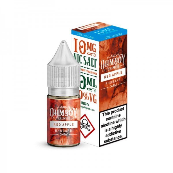 RED APPLE NICOTINE SALT E-LIQUID BY OHM BOY VOLUME...