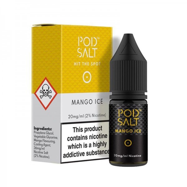 MANGO ICE NICOTINE SALT E-LIQUID BY POD SALT CORE ...