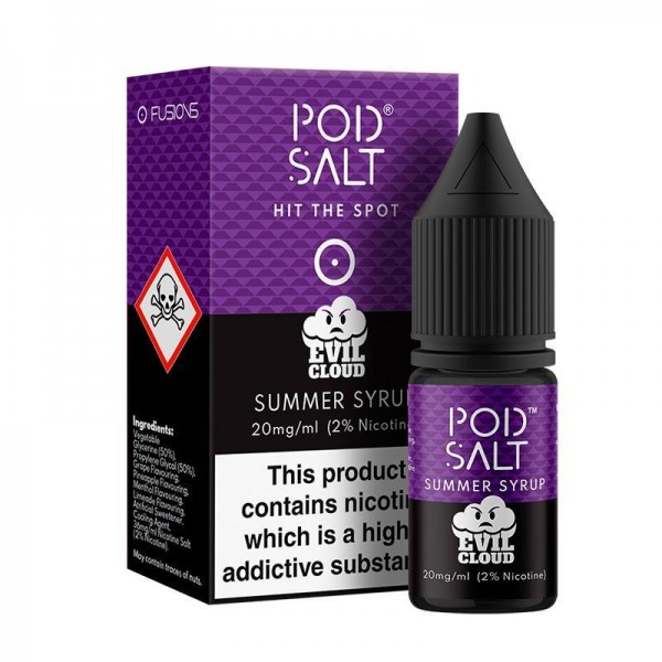 SUMMER SYRUP NICOTINE SALT E-LIQUID BY POD SALT FU...