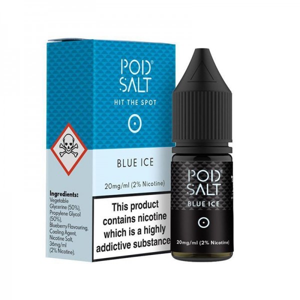 BLUE ICE NICOTINE SALT E-LIQUID BY POD SALT CORE R...