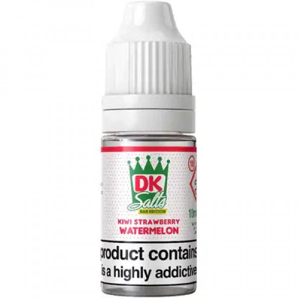 KIWI STRAWBERRY WATERMELON NICOTINE BAR SALT E LIQUID BY DONUT KING 10ML 50VG