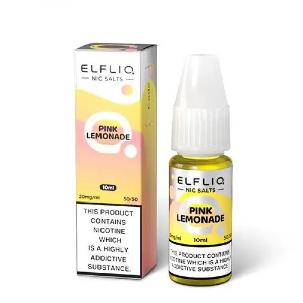 PINK LEMONADE NICOTINE SALT E-LIQUID BY ELFLIQ - E...