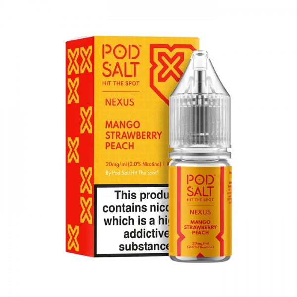 MANGO STRAWBERRY PEACH NICOTINE SALT E-LIQUID BY N...