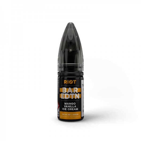 MANGO VANILLA ICE CREAM RIOT BAR EDTN NICOTINE SAL...