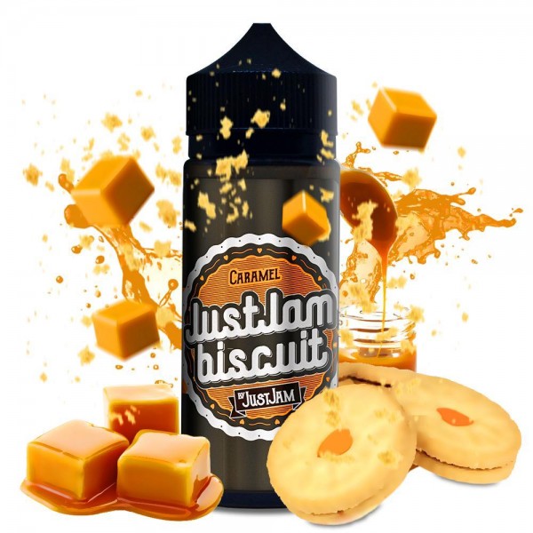 CARAMEL E LIQUID BY JUST JAM - BISCUIT 100ML 80VG