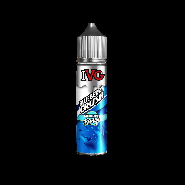 BLUEBERRY CRUSH E LIQUID BY I VG MENTHOL RANGE 50M...