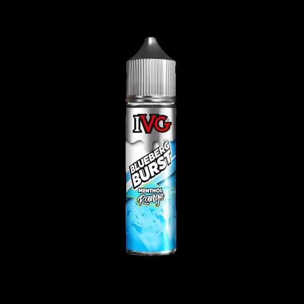 BLUEBERG BURST E LIQUID BY I VG MENTHOL RANGE 50ML...