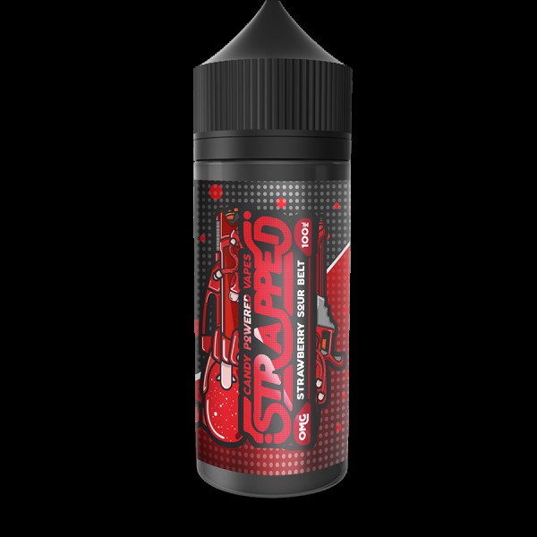 STRAWBERRY SOUR BELT E LIQUID BY STRAPPED 100ML 70...