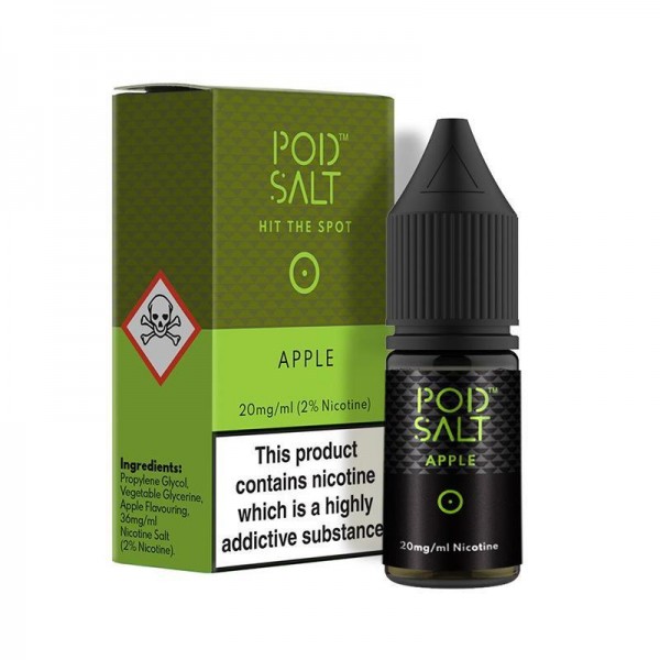 APPLE NICOTINE SALT E-LIQUID BY POD SALT CORE RANG...