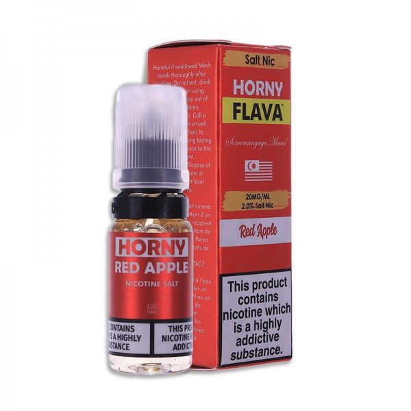 RED APPLE NICOTINE SALT E-LIQUID BY Horny Flava Ni...