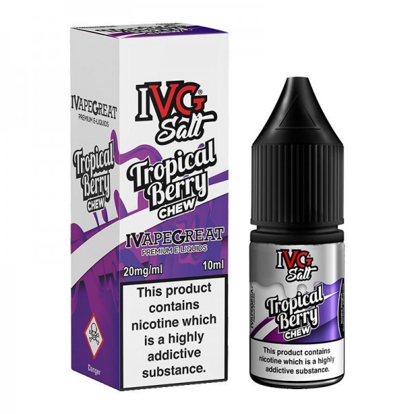 TROPICAL BERRY CHEW NICOTINE SALT E-LIQUID BY I VG...