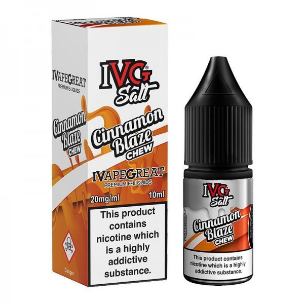 CINNAMON BLAZE CHEW NICOTINE SALT E-LIQUID BY I VG...