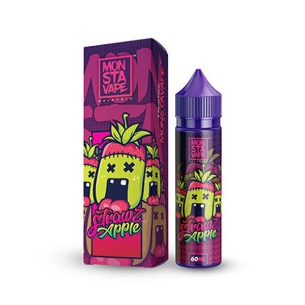 STRAWZ APPLE (MINT) E LIQUID BY MONSTAVAPE 50ML 70...