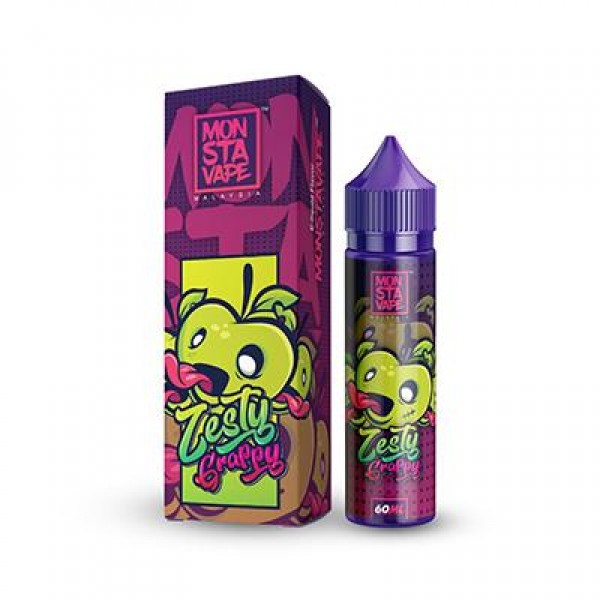 ZESTY GRAPPY (NO MINT) E LIQUID BY MONSTAVAPE 50ML...