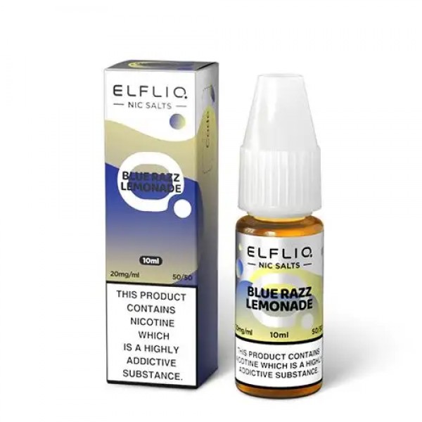 BLUE RAZZ LEMONADE NICOTINE SALT E-LIQUID BY ELFLI...