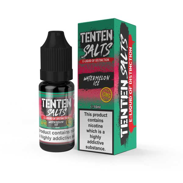 WATERMELON ICE NICOTINE SALT E-LIQUID BY TENTEN